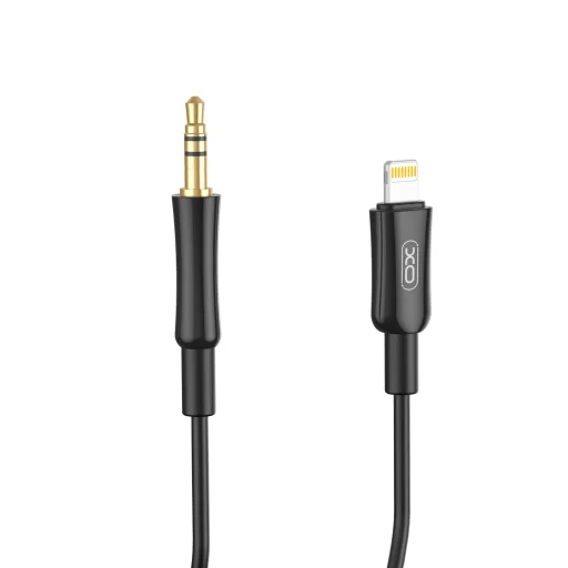XO audio kábel NB-R255A Lightning - 3,5 mm jack 1,0m fekete, - 2
