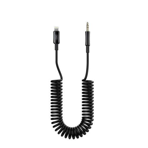 XO audio kábel NB-R255A Lightning - 3,5 mm jack 1,0m fekete, - 1
