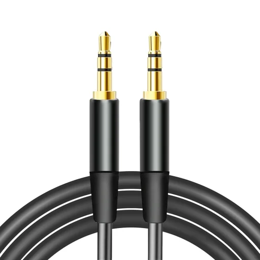 Maxlife audio kábel jack 3.5 mm - jack 3.5 mm 1m fekete - 1