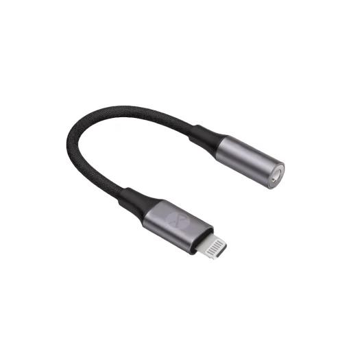Forever adapter audio AJL-01 jack 3,5 mm - Lightning fekete - 2