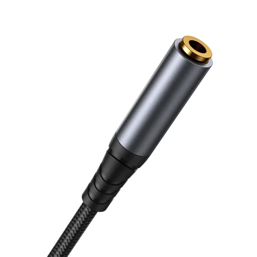 Joyroom sztereó audio kábel AUX 3.5 mm mini jack (férfi) - mini jack (női) 1.2 m fekete (SY-A09) - 2