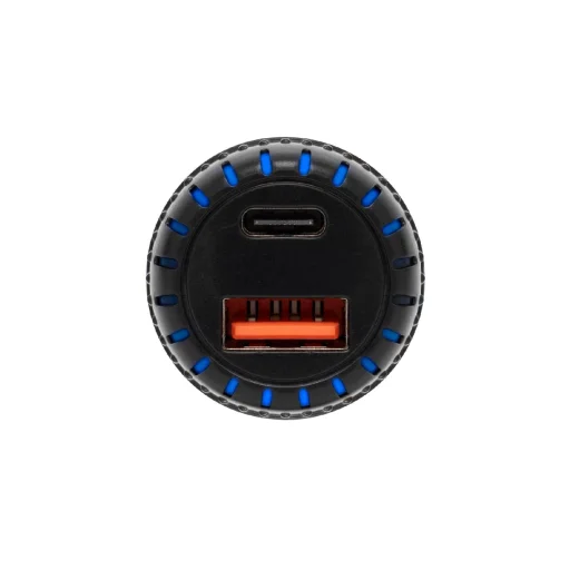 SAL SAU34AC autós USB töltő, 2in1, USB-A, USB-C, gyorstöltő, dupla töltő - 2