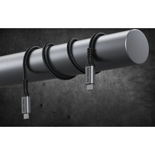 Cable USB-C MOKiN 1.2m 100W PD USB4 40Gbps (fekete) - 2