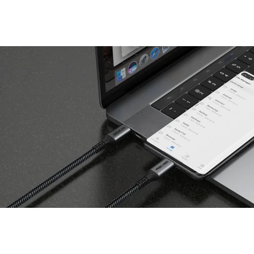 Cable USB-C MOKiN 1.2m 100W PD USB4 40Gbps (fekete) - 3