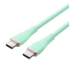 Vention TAWGF 1m USB-C 2.0 - USB-C kábel, PD 100W, szilikon, zöld thumbnail