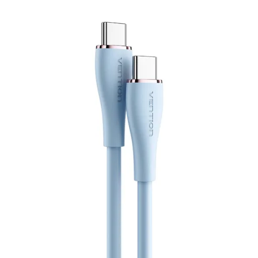 USB-C 2.0 to USB-C Kábel Vention TAWSG 1,5m, 100W PD, Kék Szilikon - 2