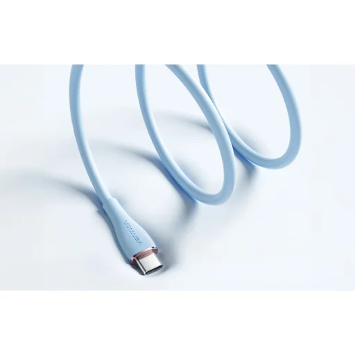 USB-C 2.0 to USB-C Kábel Vention TAWSG 1,5m, 100W PD, Kék Szilikon - 6
