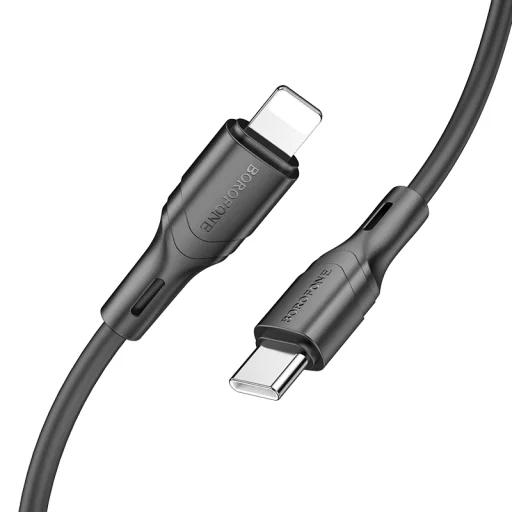 Borofone kábel BX99 Method - Type C -ről Lightning-re - PD 27W 1 méter fekete - 2