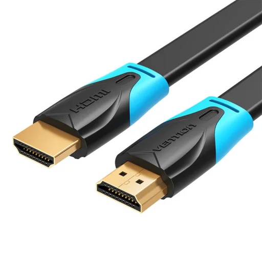 Flat HDMI Kábel Vention VAA-B02-L500 5m 4K 60Hz (Fekete) - 1