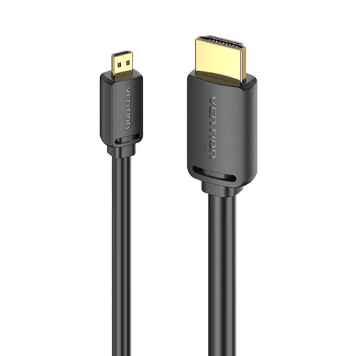 HDMI-D Male to HDMI-A Male Kábel Vention AGIBF 1m, 4K 60Hz (Fekete) - 2