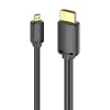 HDMI-D Male to HDMI-A Male Kábel Vention AGIBI 3m, 4K 60Hz (Fekete) thumbnail