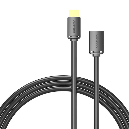 HDMI 2.0 férfi - HDMI 2.0 női hosszabbító kábel Vention AHCBI 3m, 4K 60Hz, (Fekete) - 1