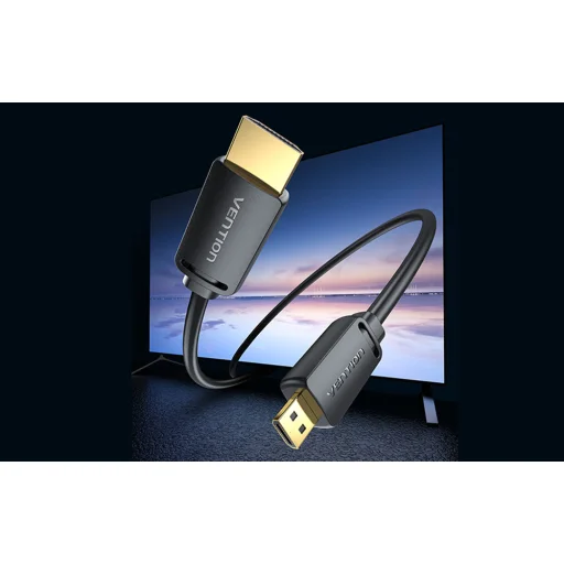 HDMI-D Male to HDMI-A Male Kábel Vention AGIBH 2m, 4K 60Hz (Fekete) - 6