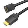 Vention AARBH HDMI kábel 2m, 90° hajlított, 4K 60Hz (fekete) thumbnail