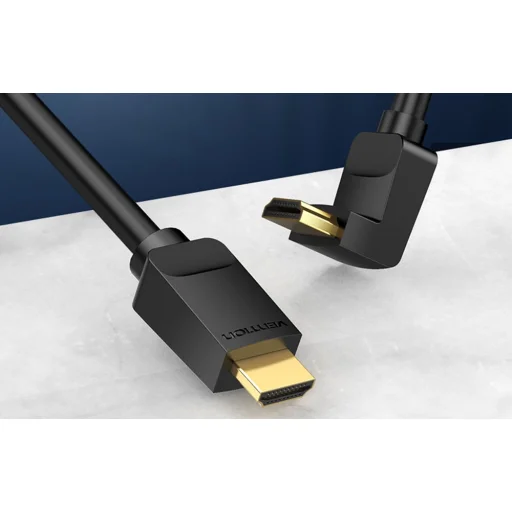 Vention AARBH HDMI kábel 2m, 90° hajlított, 4K 60Hz (fekete) - 6