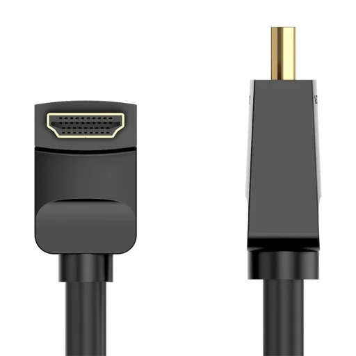 Vention AARBH HDMI kábel 2m, 90° hajlított, 4K 60Hz (fekete) - 1