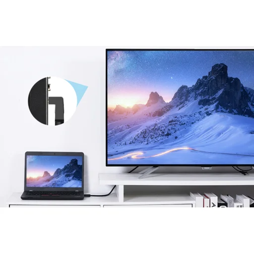 Vention AAQBG 1,5m HDMI Kábel, 270° Szögben Hajlított, 4K 60Hz (fekete) - 6