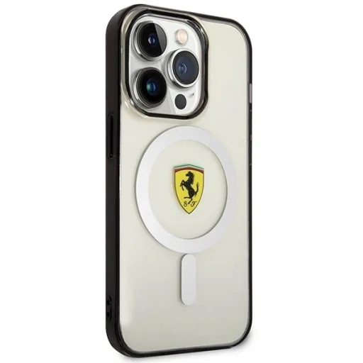 Ferrari FEHMP14XURKT iPhone 14 Pro Max 6.7" átlátszó kemény tok Outline Magsafe - 4