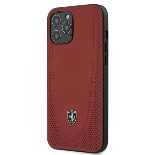 Ferrari FEOGOHCP12LRE iPhone 12 Pro Max 6.7" piros/piros tok Off Track Perforated - 1