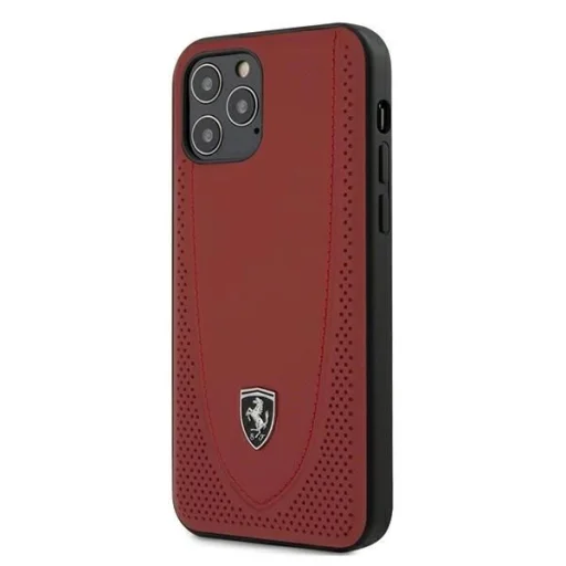 Ferrari FEOGOHCP12MRE iPhone 12/12 Pro 6.1" piros/piros tok Off Track Perforated - 1