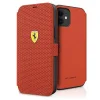 Ferrari FESPEFLBKP12SRE iPhone 12 mini 5.4" piros/piros fliptok On Track Perforated