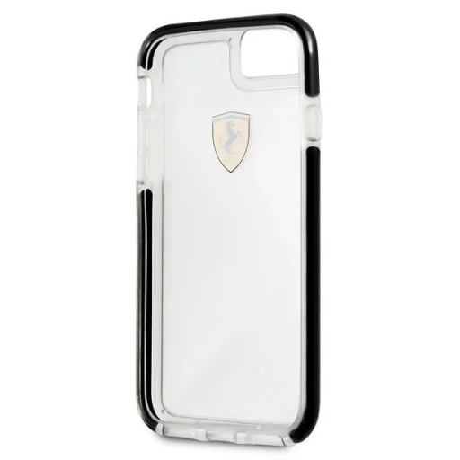 Ferrari Hardcase FEGLHCP7BK iPhone 7/8 SE 2020 / SE 2022 ütésálló átlátszó fekete tok - 4