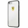 Ferrari Hardcase FEHCP7BK iPhone 7/8/SE 2020 / SE 2022 fekete/átlátszó Racing Shield tok