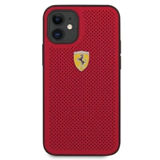 Ferrari FESPEHCP12SRE iPhone 12 mini 5.4" piros/piros tok On Track Perforated - 3