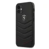 Ferrari FEHQUHCP12SBK iPhone 12 mini 5.4" fekete/fekete keménytok Off Track Quilted tok