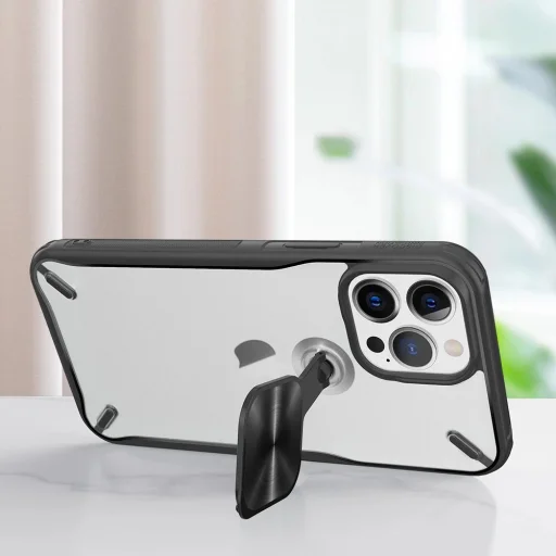 Nillkin Cyclops tok strapabíró tok kamera fedéllel és hajtogatható állvánnyal iPhone 13 Pro fekete - 9