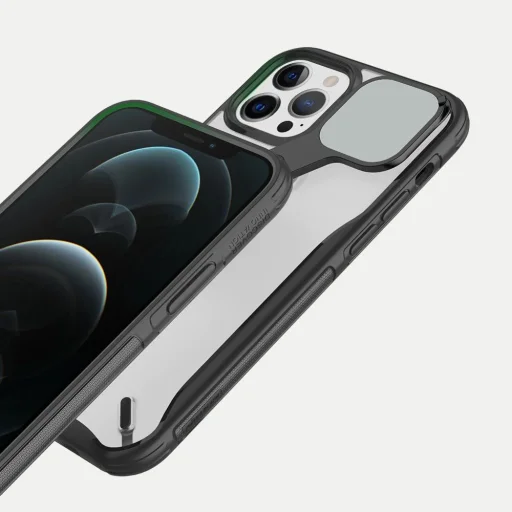 Nillkin Cyclops tok strapabíró tok kamerafedéllel és hajlítható állvánnyal iPhone 13 Pro Max fekete - 12