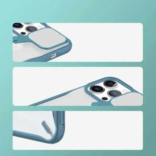 Nillkin Cyclops tok strapabíró tok kamerafedéllel és hajlítható állvánnyal iPhone 13 Pro Max fekete - 16