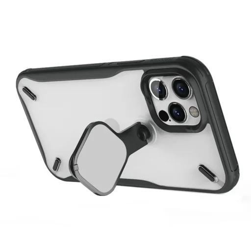 Nillkin Cyclops tok strapabíró tok kamerafedéllel és hajlítható állvánnyal iPhone 13 Pro Max fekete - 6
