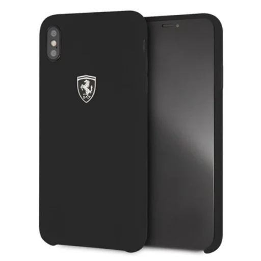 Ferrari Hardcase FEOSIHCI65BK iPhone Xs Max fekete/fekete Silicone Off track tok - 2