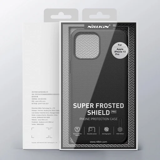 Nillkin Super Frosted Shield megerősített tok iPhone 13 Pro, kék tok - 5