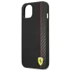 Ferrari FESAXHCP13SBK iPhone 13 mini 5.4" fekete/fekete tok On Track Carbon Stripe thumbnail