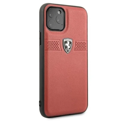Ferrari FEOBAHCN58RE iPhone 11 Pro 5.8" piros/piros kemény tok Off Track bőr tok - 5