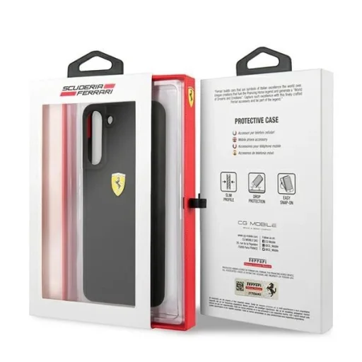 Ferrari Hardcase FESSIHCS21FBK S21 FE G990 fekete/fekete szilikon tok - 8