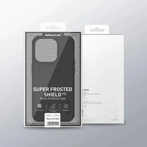 Nillkin Super Frosted Shield Pro tok iPhone 14 Pro Max hátlap kék tok - 5