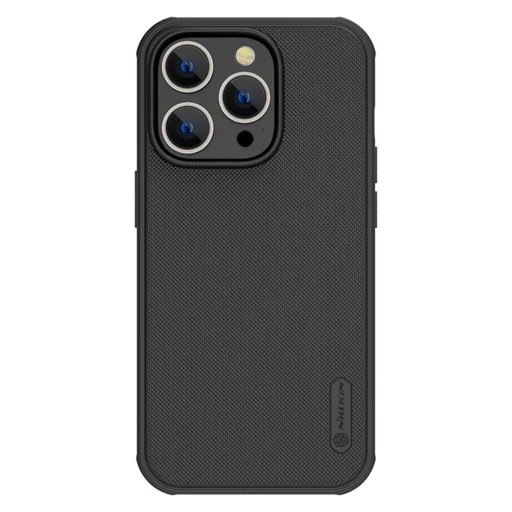 Nillkin Super Frosted Shield Pro tok iPhone 14 Pro Max hátlap fekete tok - 1