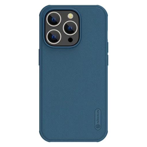 Nillkin Super Frosted Shield Pro tok iPhone 14 Pro Max hátlap kék tok - 1