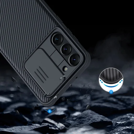 Nillkin CamShield Pro tok Samsung Galaxy S23+ készülékhez, kameravédős tok, kék - 14