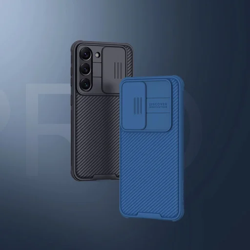 Nillkin CamShield Pro tok Samsung Galaxy S23+ készülékhez, kameravédős tok, kék - 8