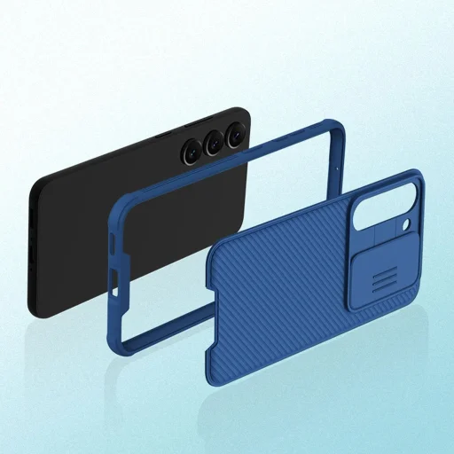 Nillkin CamShield Pro tok Samsung Galaxy S23+ készülékhez, kameravédős tok, kék - 10