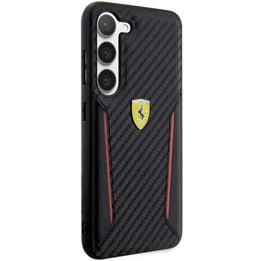 Ferrari FEHCS23MNPYK S23+ S916 fekete/fekete kemény tok Carbon Contrast Edges tok - 4