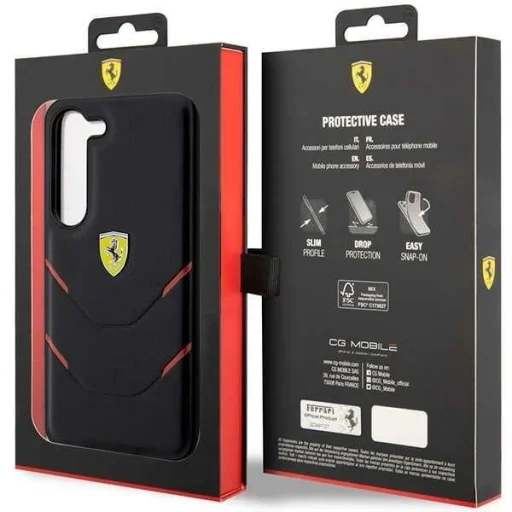 Ferrari FEHCS23SPBAK S23 S911 fekete/fekete kemény tok Hot Stamp Lines tok - 8