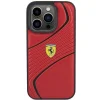 Ferrari Twist Fém Logós tok iPhone 15 Pro - piros thumbnail