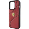 Ferrari Twist Fém Logós tok iPhone 15 Pro - piros thumbnail