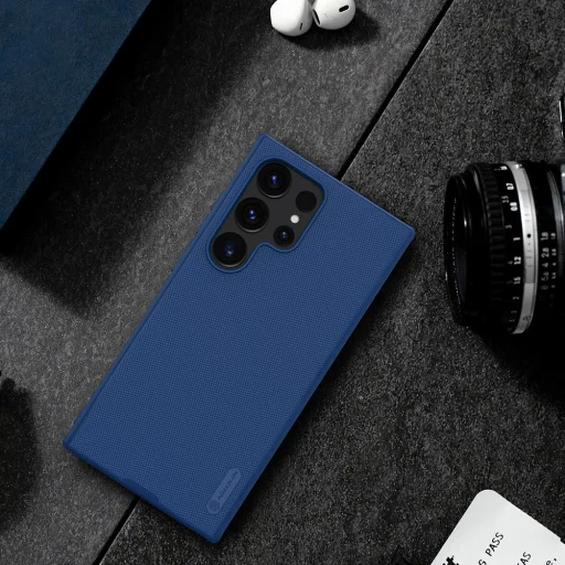 Nillkin Super Frosted Shield Pro páncélozott tok Samsung Galaxy S24 Ultra - kék - 14