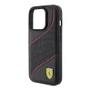 Ferrari Perforated Waves Metal Logo tok iPhone 15 Pro - fekete thumbnail